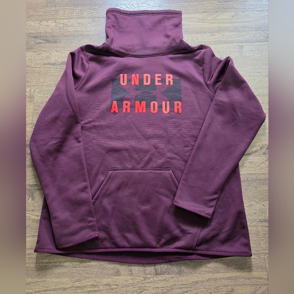 Under Armour Womens Maroon Cowl Neck Sweatshirt XL